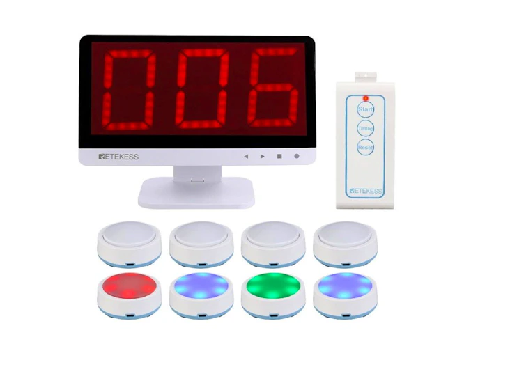 Tävlingsknappar/buzzers för frågesport/quiz