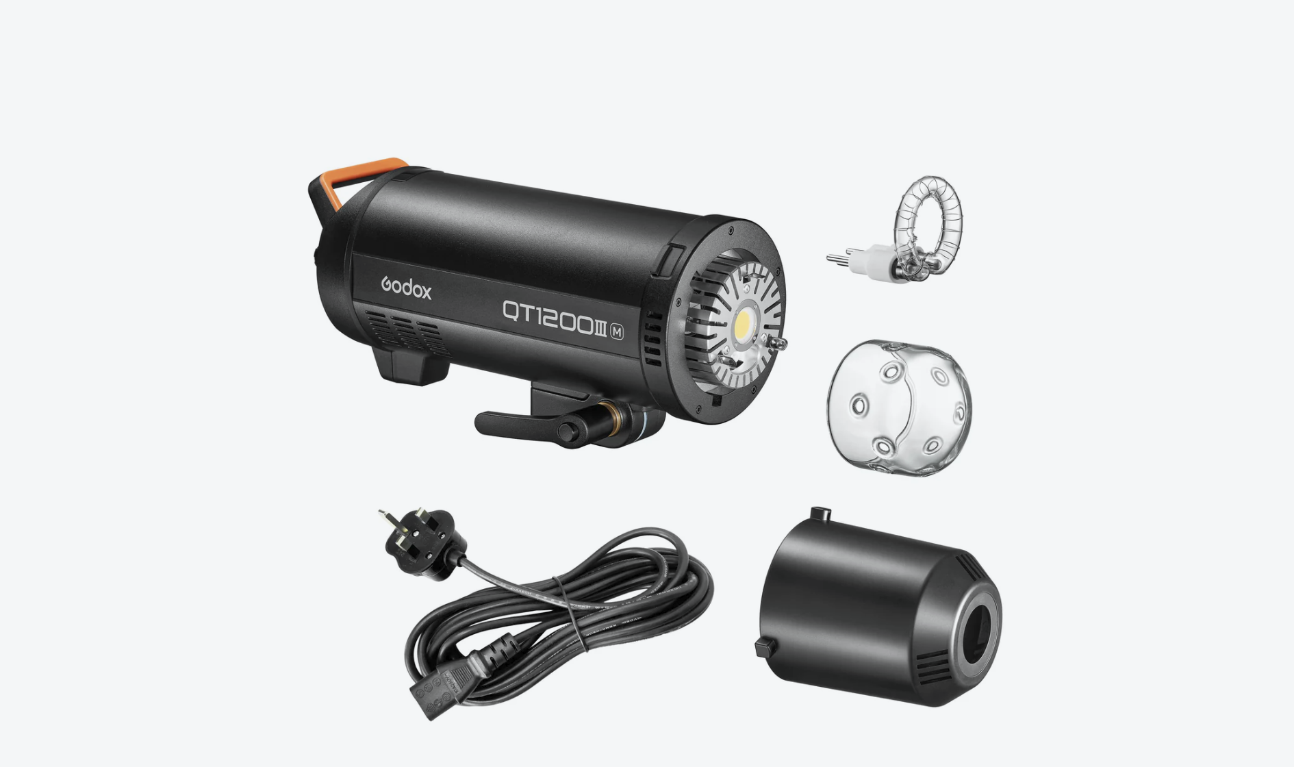 Qt1200iii super-fast flash head with led modelling lamp (qt1200 iiim)