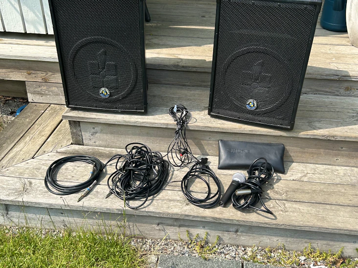 Pa m högtalare o mixer