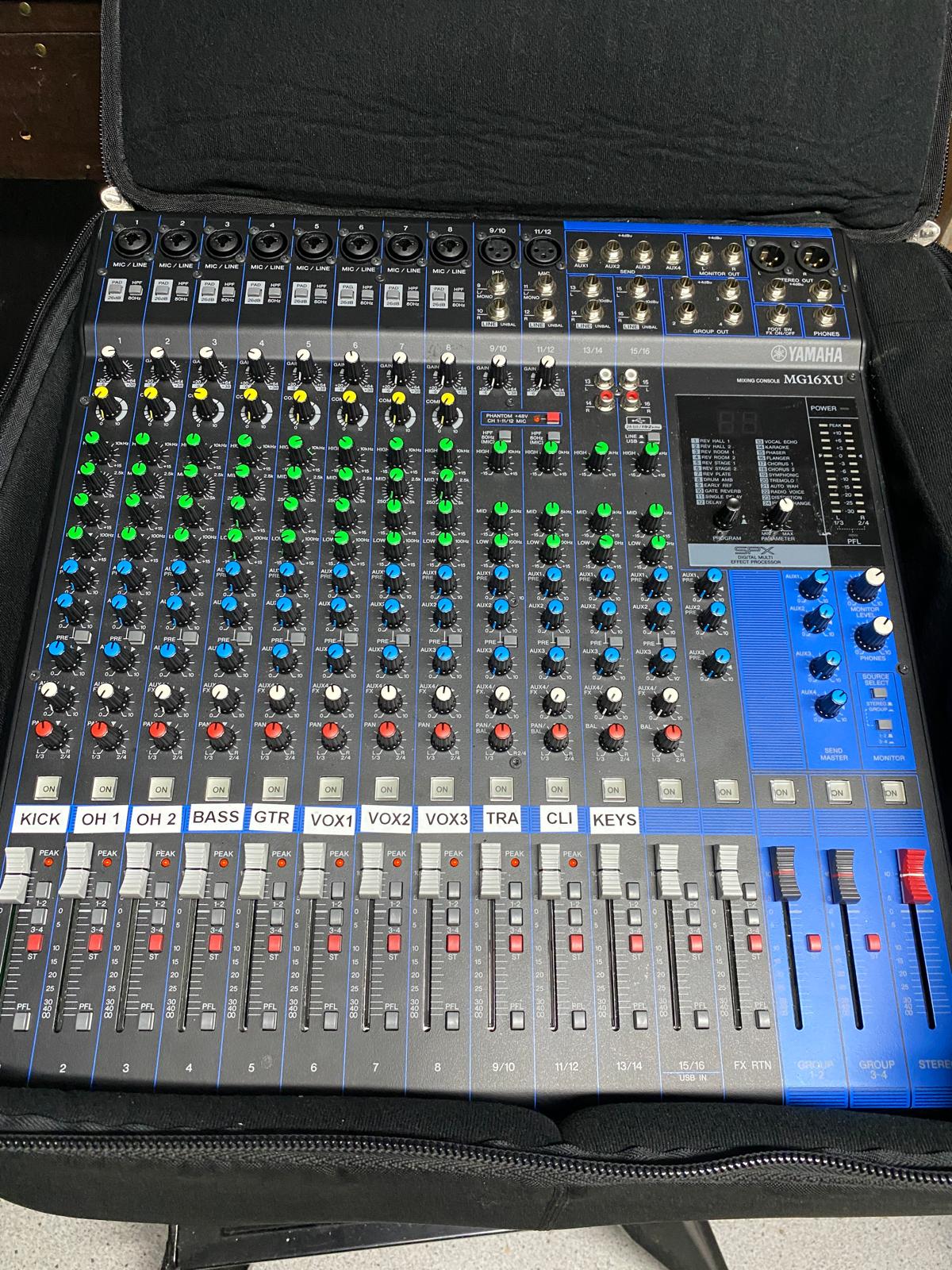 Yamaha mg16xu mixer