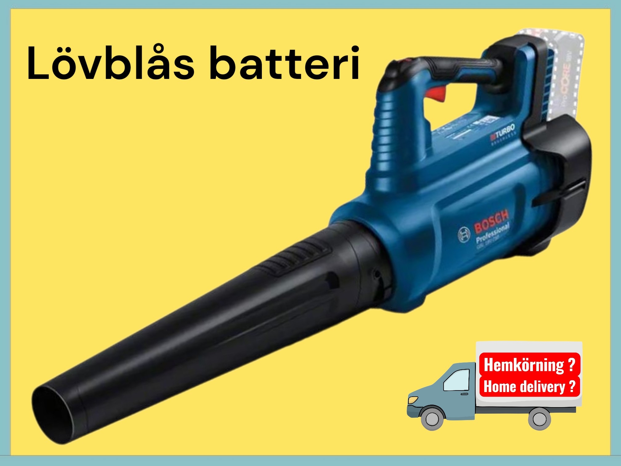 Kraftfull batteri lövblås proffsmodell
