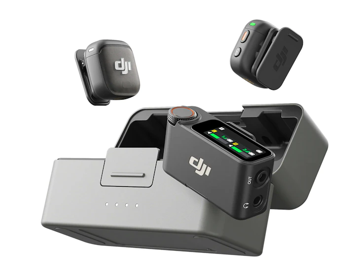 Dji mic 3 (2 tx + 1 rx + charging case) + camera adapter