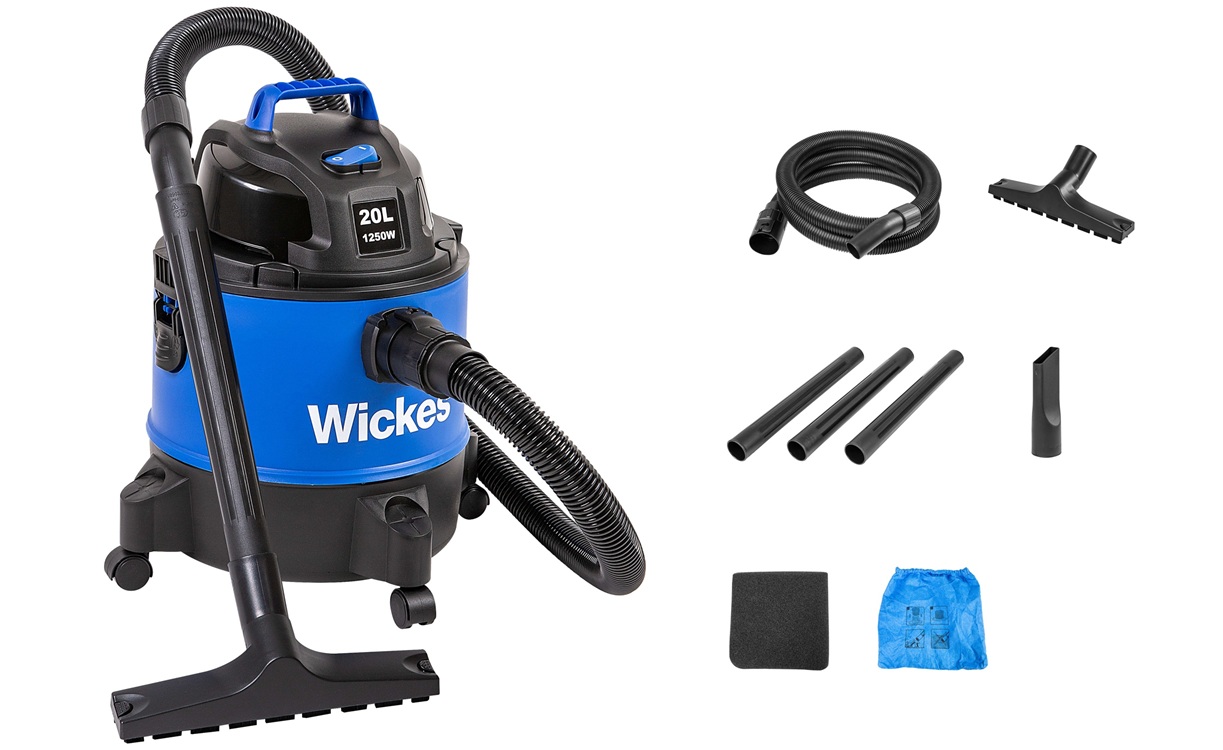 Wet & dry vacuum cleaner with blower - 1250w