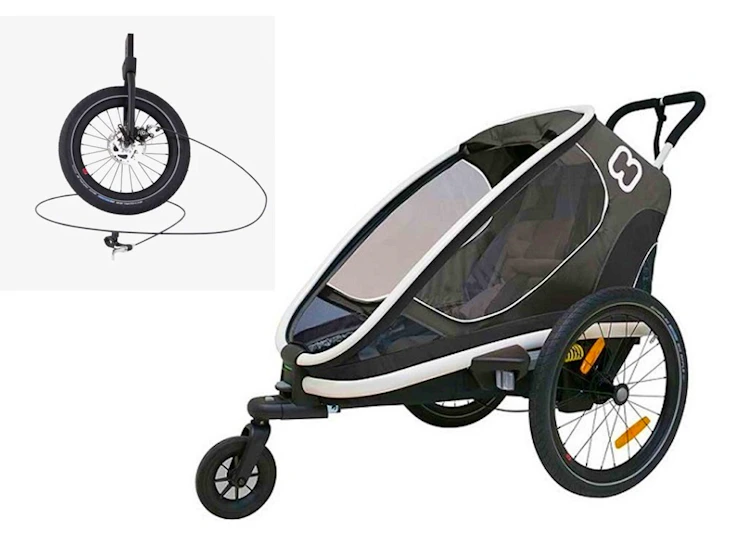 Hamax outback sykkelvogn (med jogge kit)