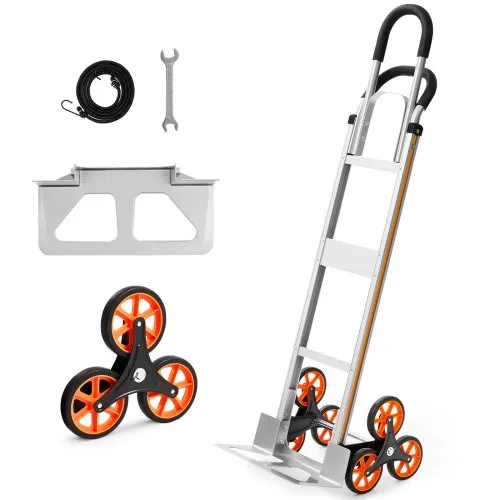 Sammenleggbar trappesekketralle (150 kg i trapp / 295 kg flatt) – inkl. stropper