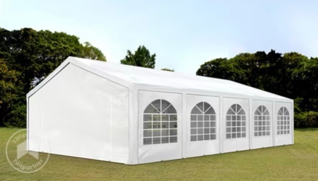 Vitt partytält 5x10m