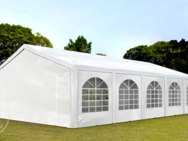 Vitt partytält 5x10m