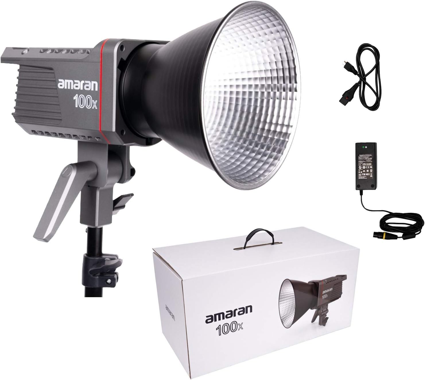 Amaran 100 x + godox cs85d lantern bundle + light stand