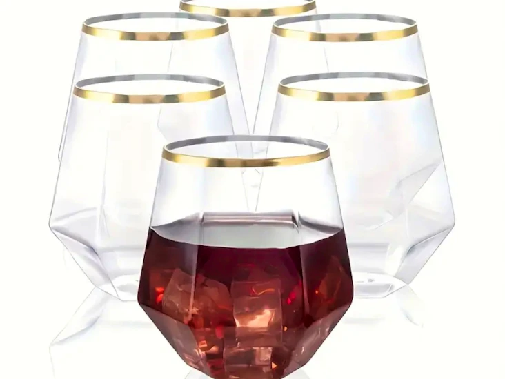 ✨ festglas med guldkant – hyra 24/40/100-pack