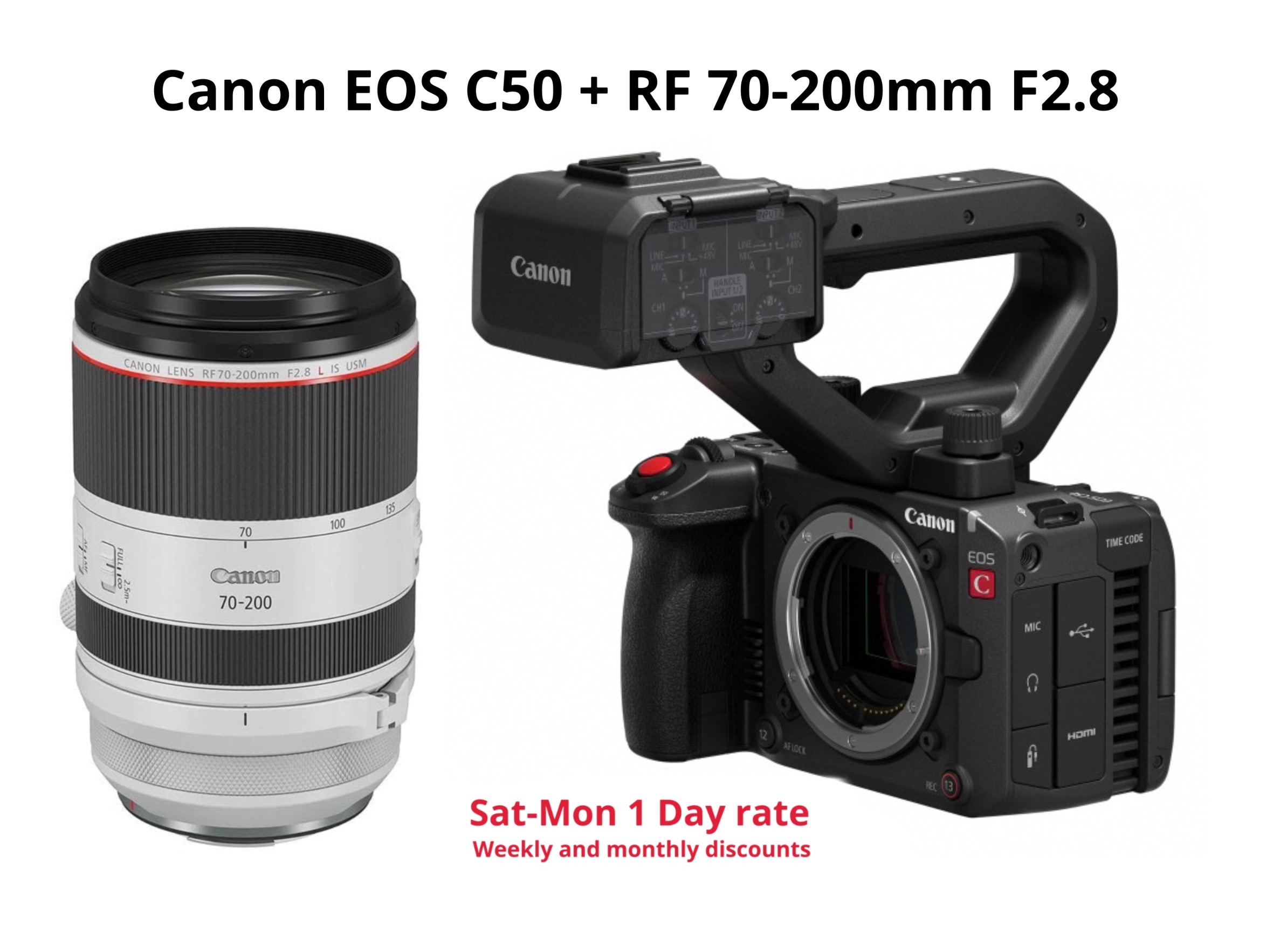 Canon c50 + rf 70-200mm f2.8