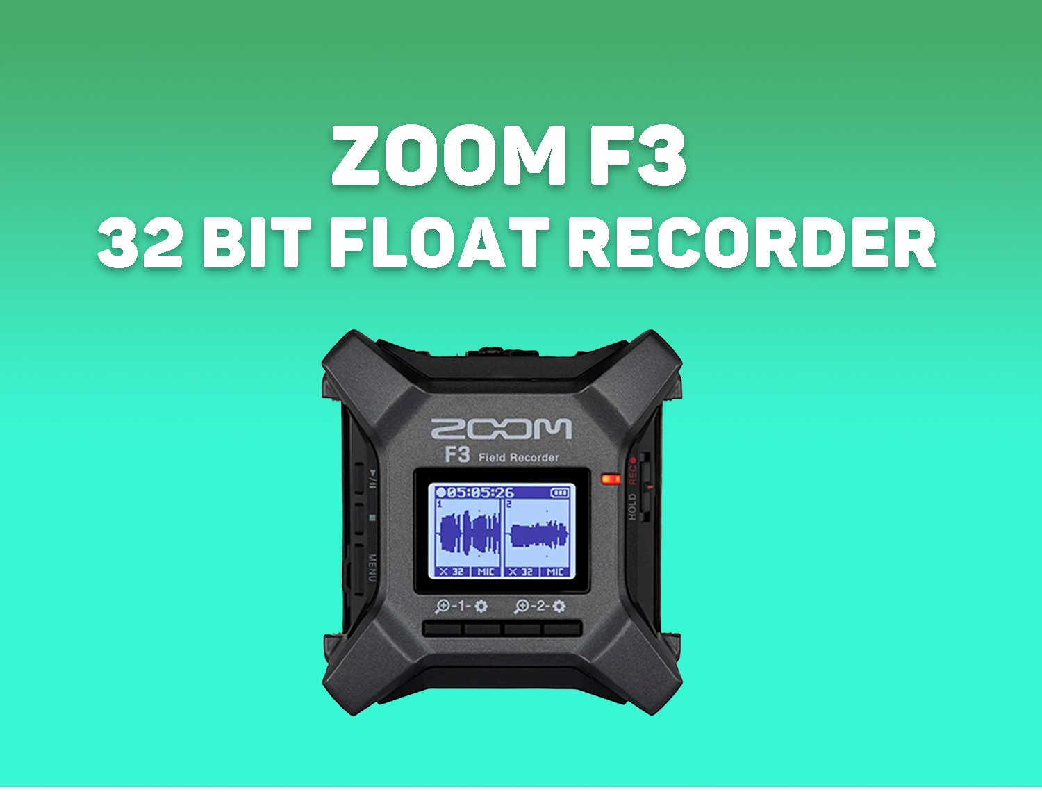 Zoom f3 sound recorder