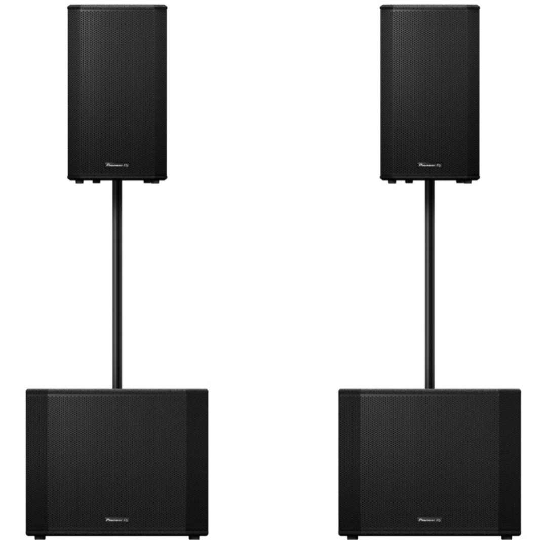 Pa anlegg, aktive høytalere, pioneer dj xprs2