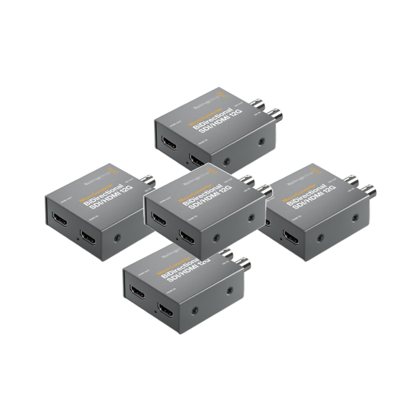5x blackmagic micro converter bidirectional sdi hdmi 12g with psu