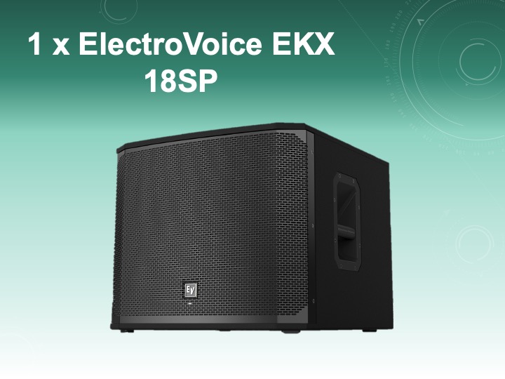 Electro voice ekx-18sp powered subwoofer (single unit)