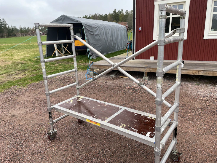 Zip-up snappy hantverkarställning - scaffolding