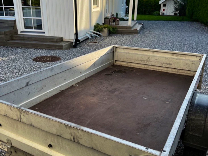 Gaupen henger med brems, nyttelast 1050 kg.