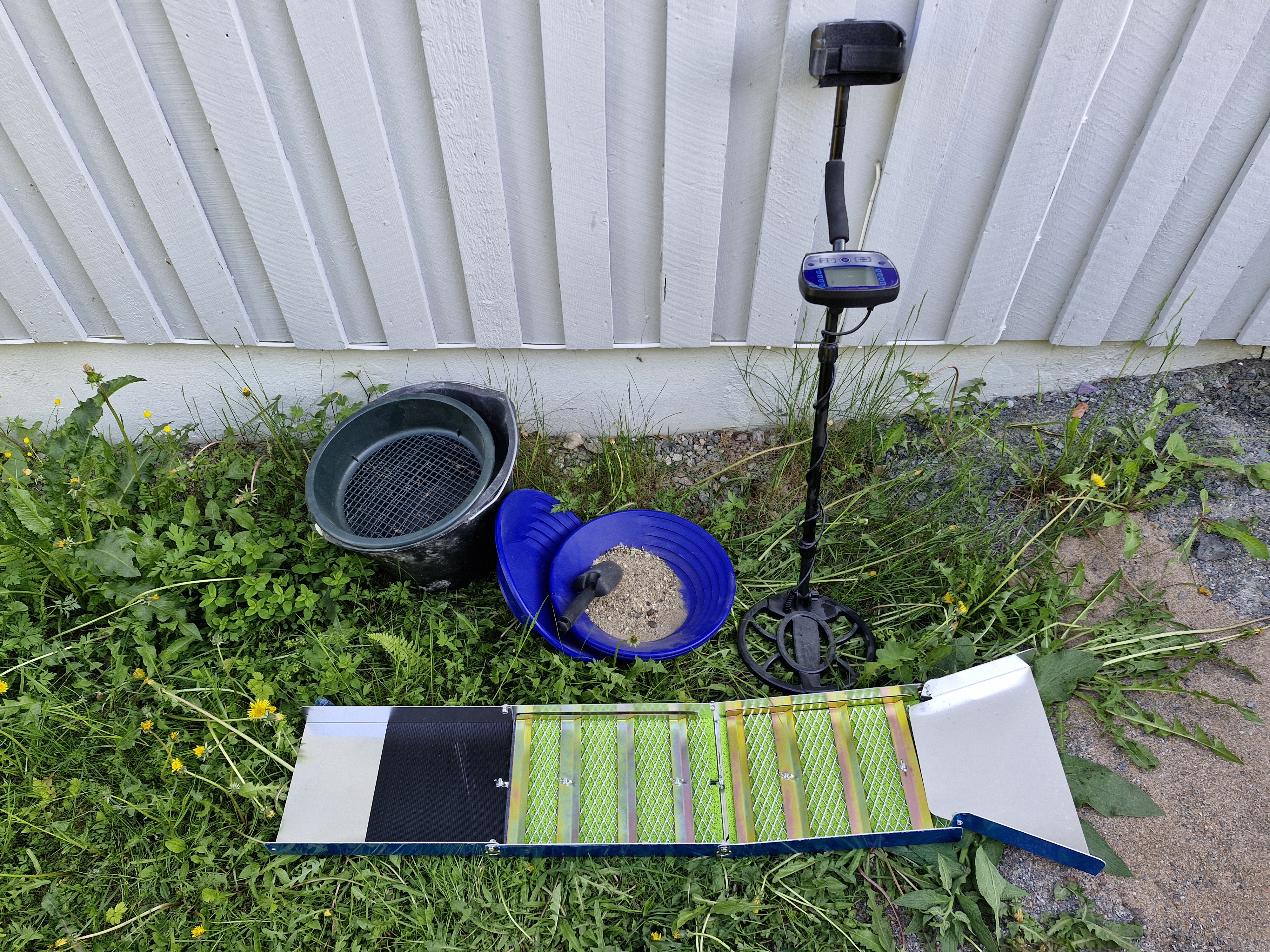 Metalldetektor med guld/skatt-letar-kit