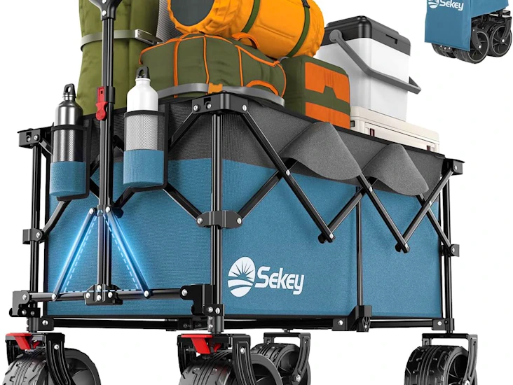 Collapsible beach wagon