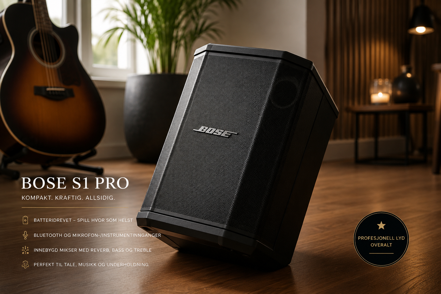 Bose s1 pro – bærbart pa-anlegg – 2 stk tilgjengelig