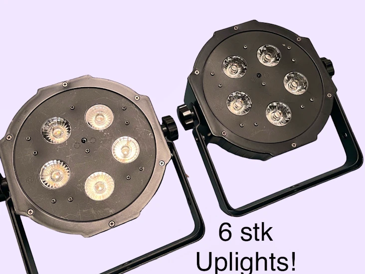 6 stk uplights (adj hex)