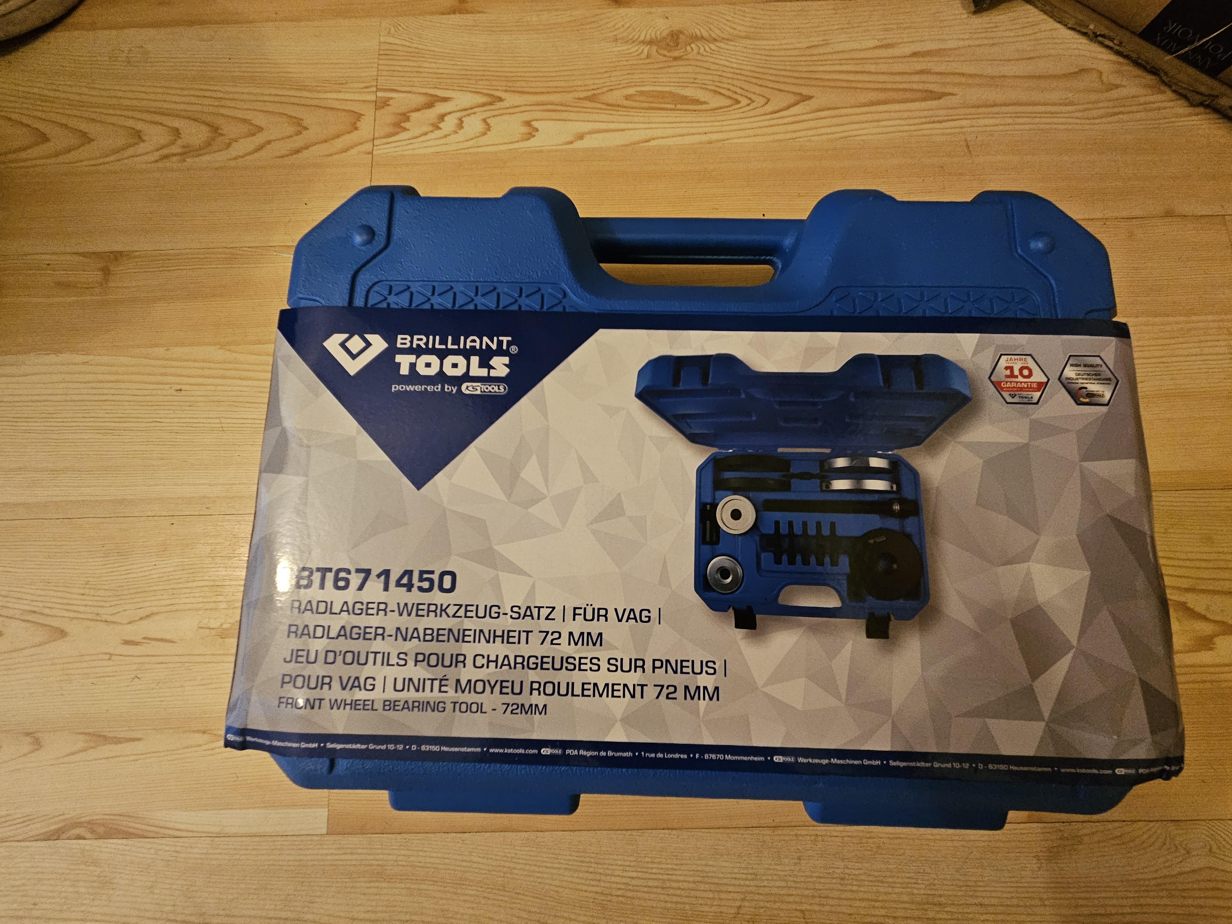 Vag hjullagerverktyg – 72 mm (brilliant tools bt671450)
