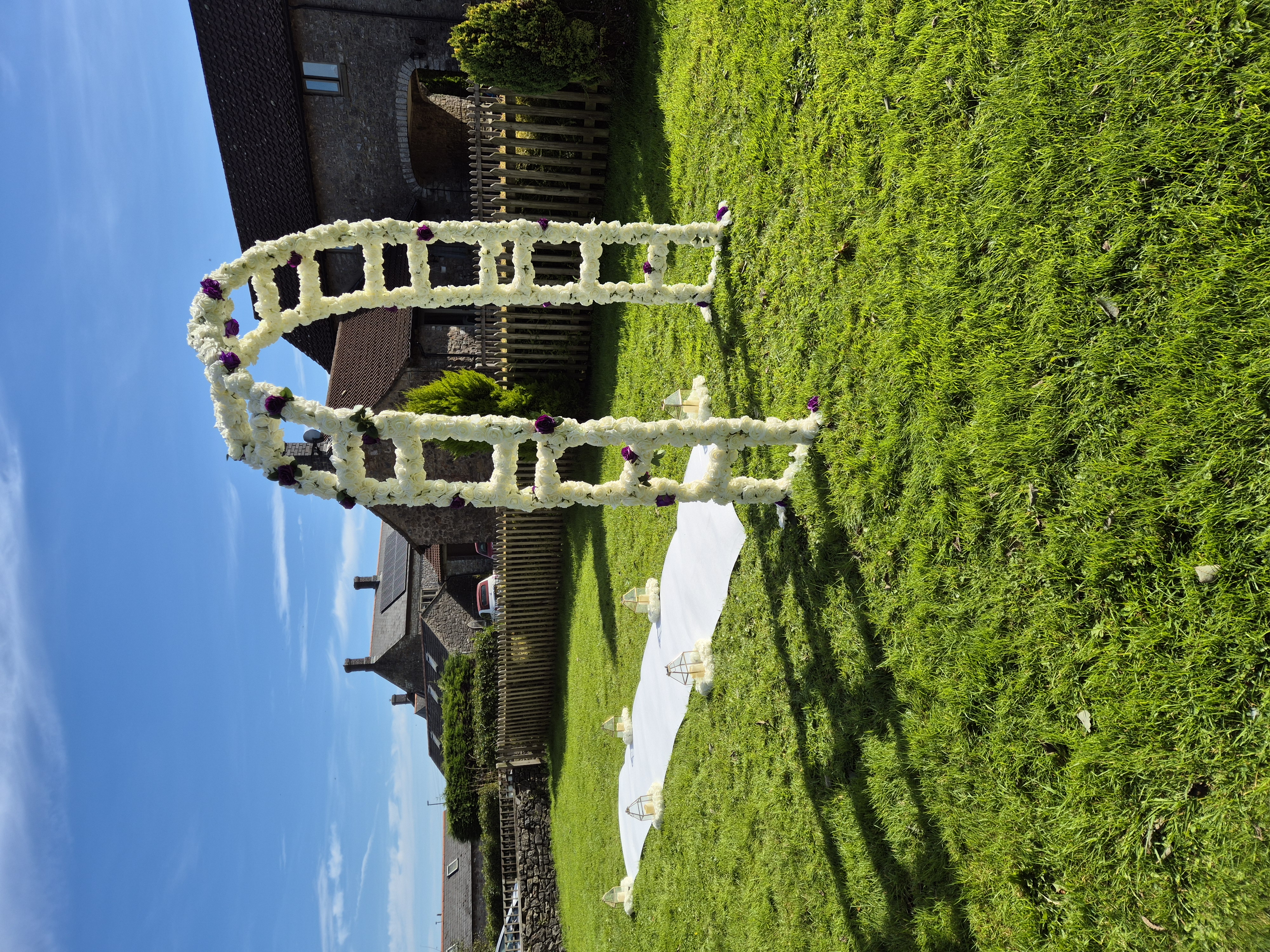 Foral wedding arch