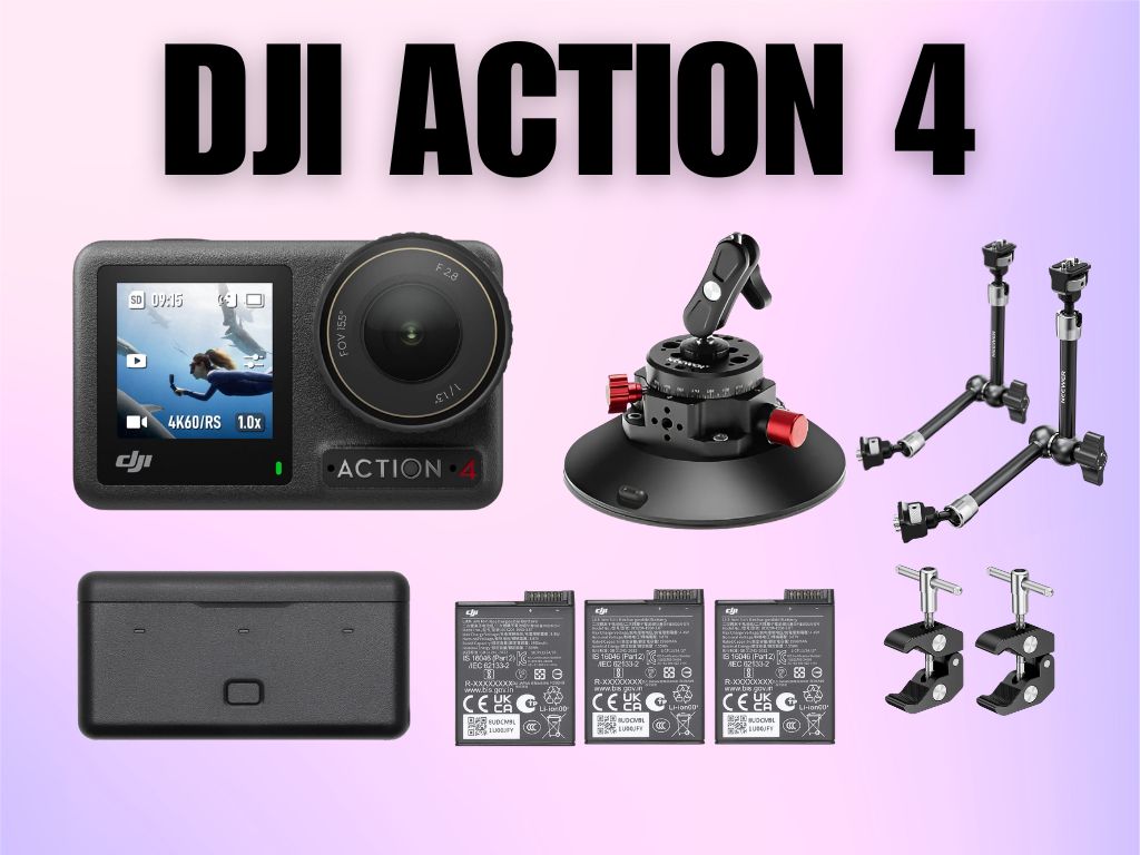 Dji action 4 + suction cup