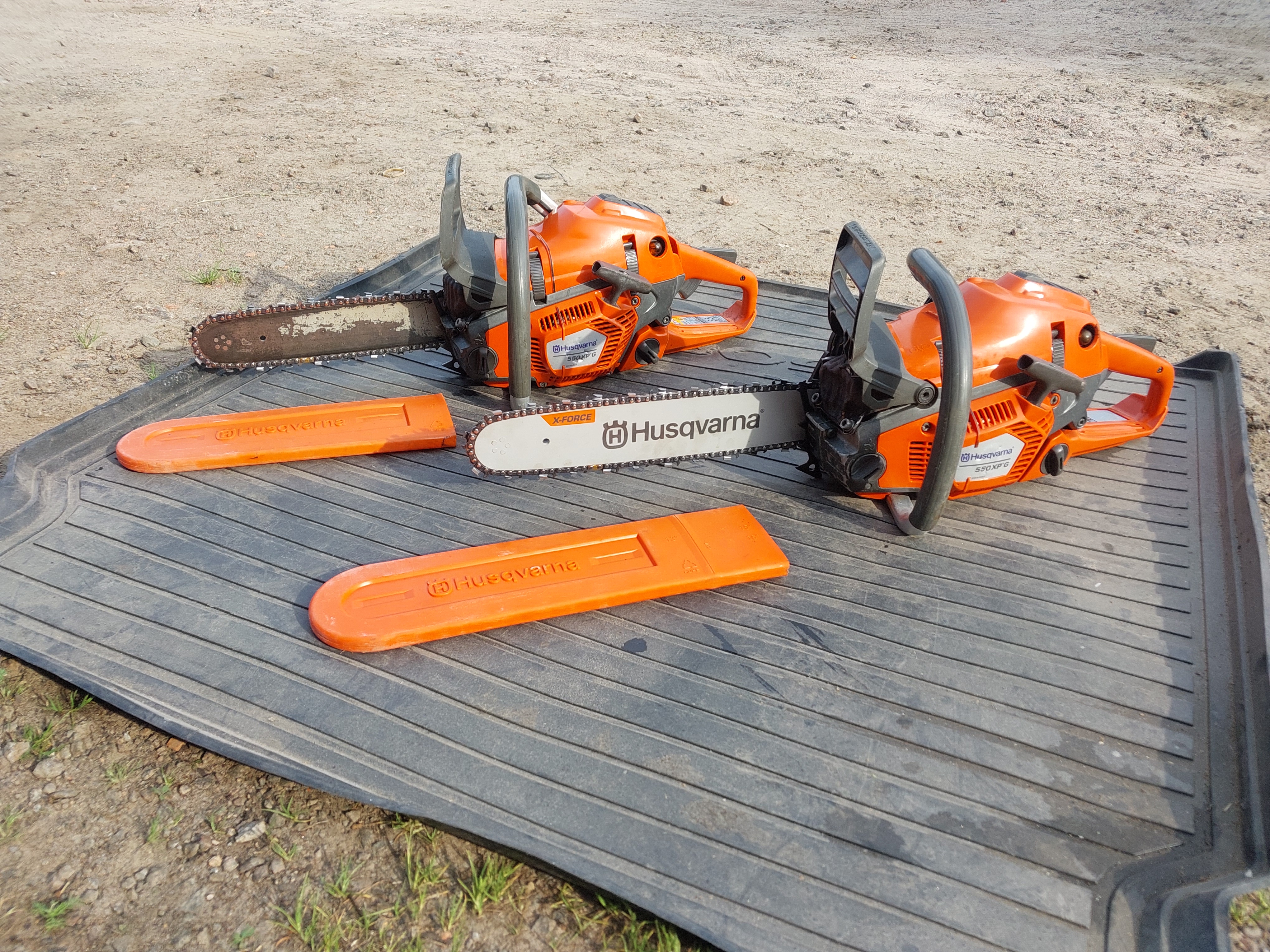Kraftfull husqvarna 550 xpg (proffssåg med handtagsvärme)