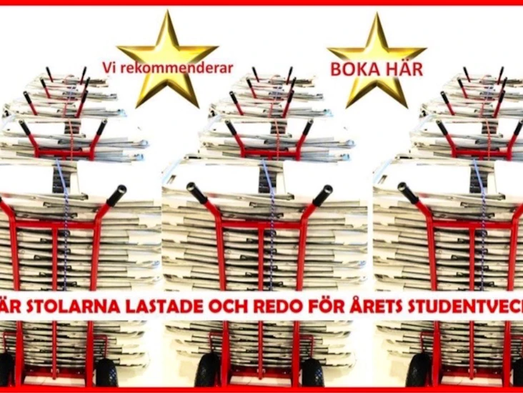 Klappstol vit till fest