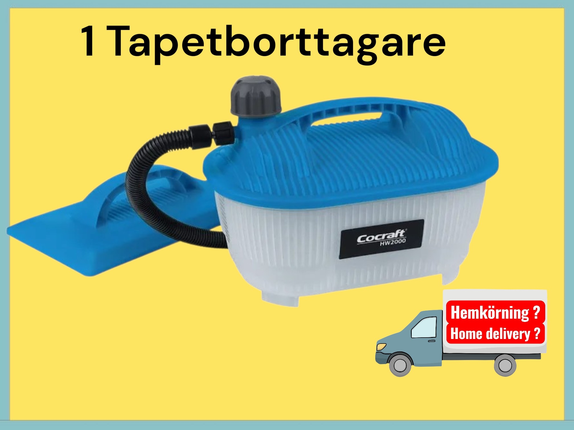 Tapetbortagare inkl 3 skrapor