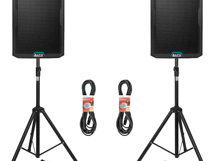 Alto ts415 pair with stands // pa party speakers club sound system