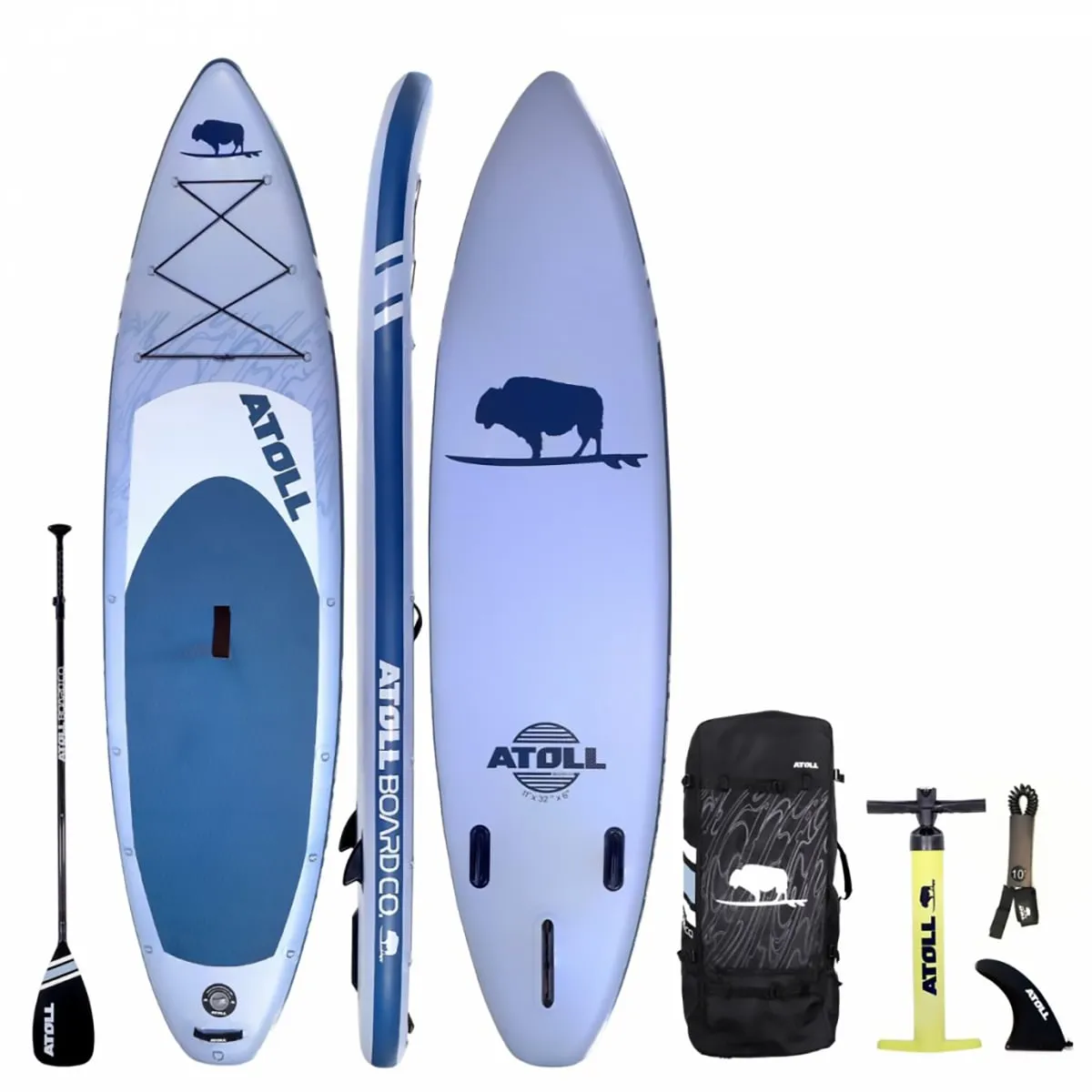 Stand up inflatable paddle board – 11-foot – premium quality sup for all skill levels
