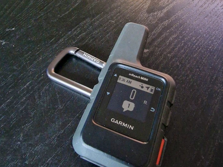 Garmin inreach mini med sos funksjon.