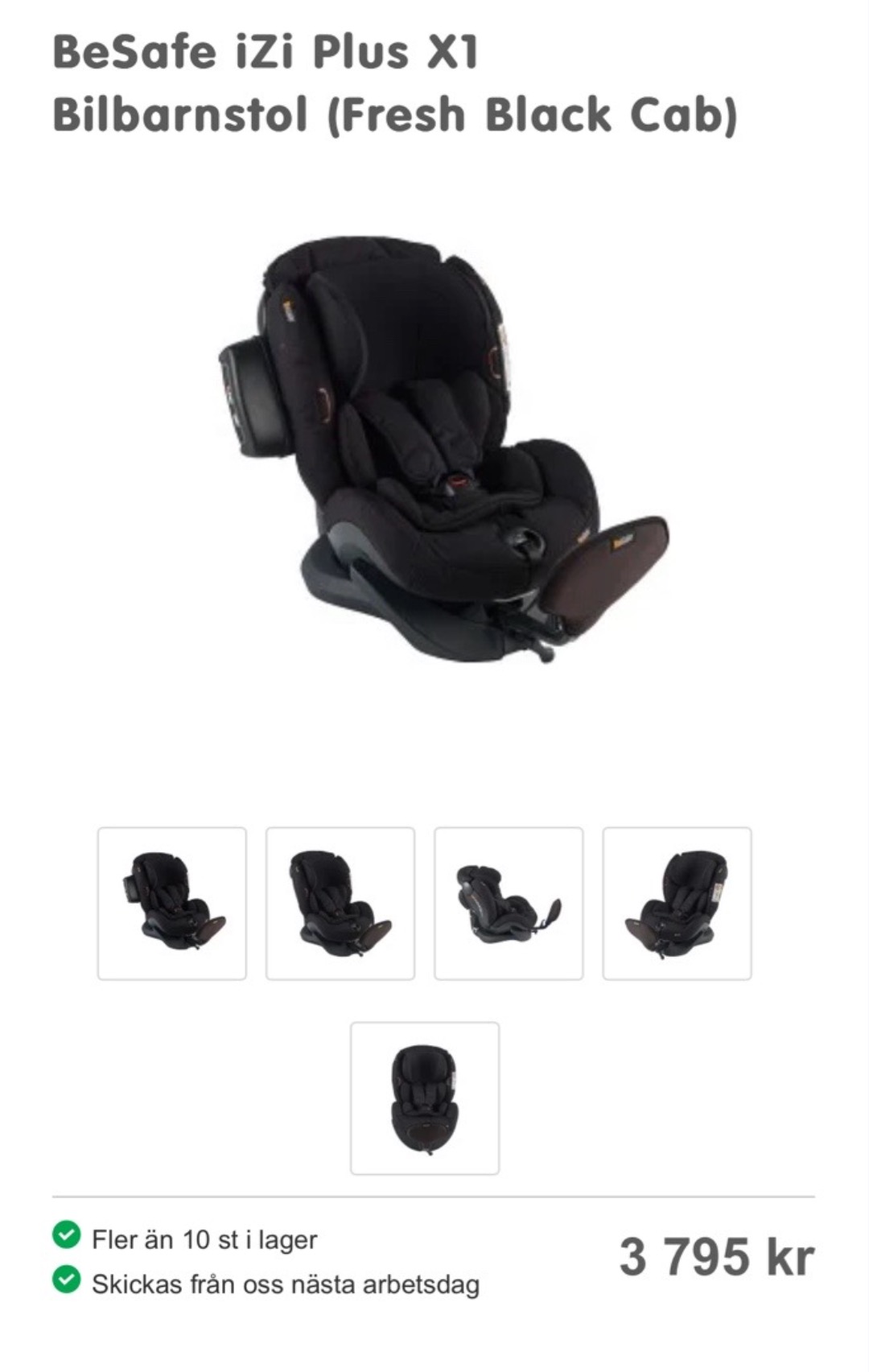 Besafe car seat 