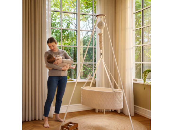 Moonboon oval vugge med stativ og motor