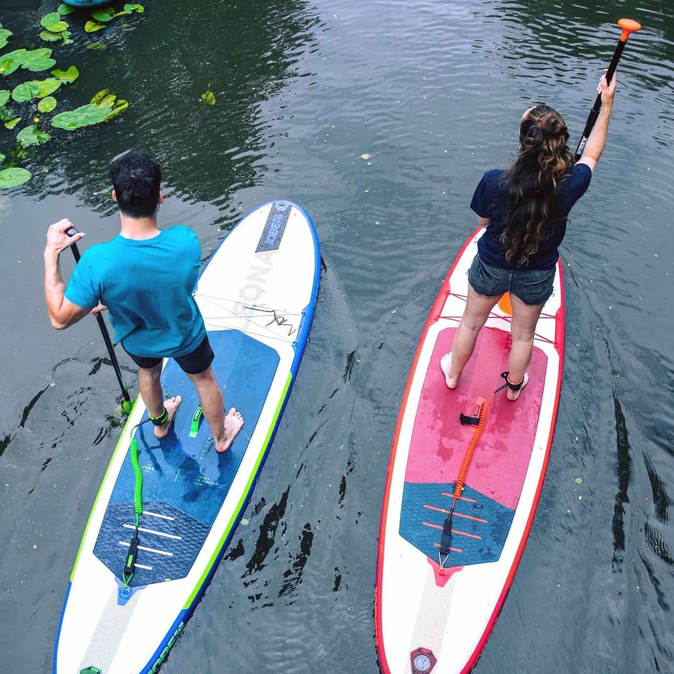 2 stand up paddle brett på nøklevann