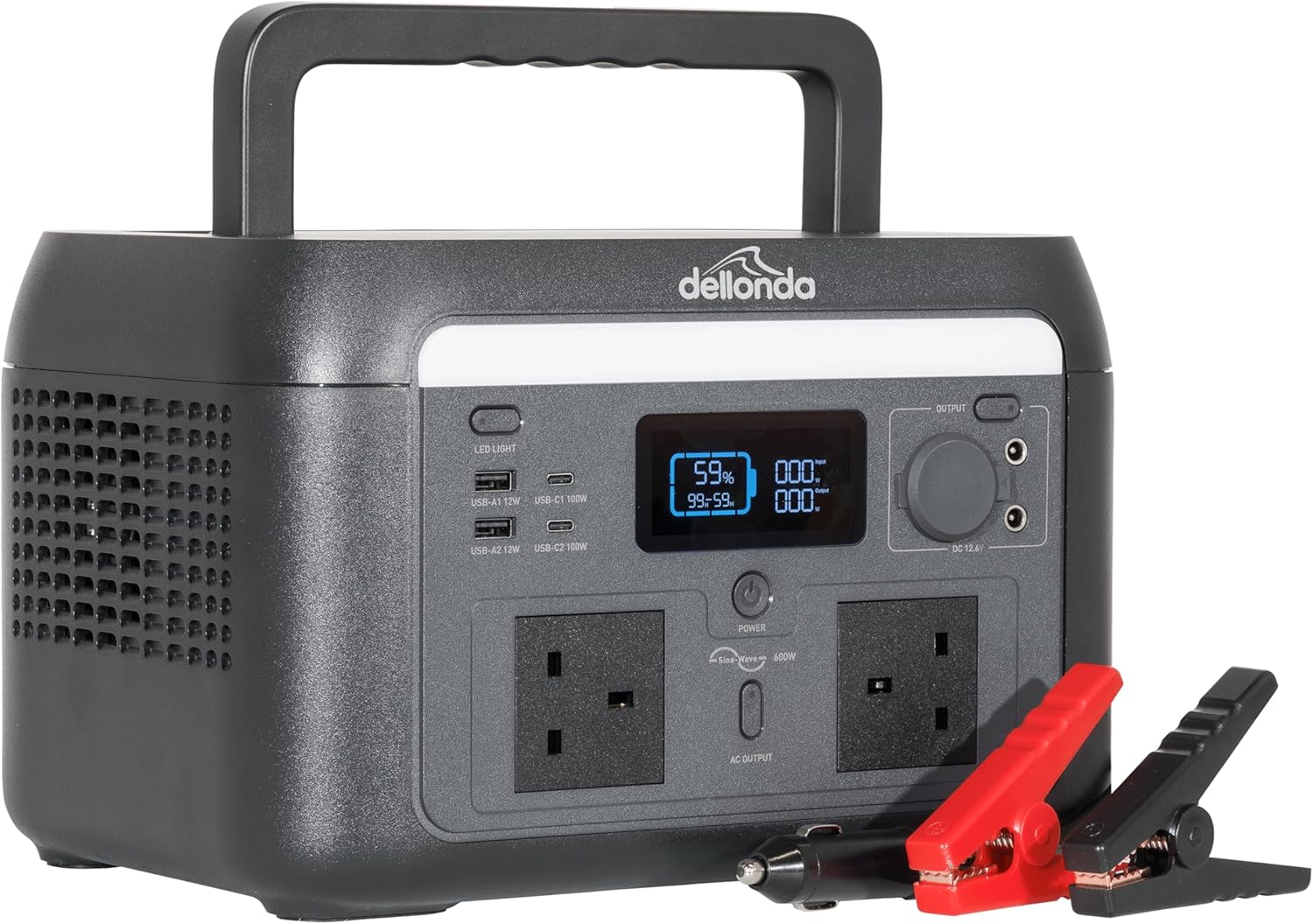 Dellonda portable power station, 600w