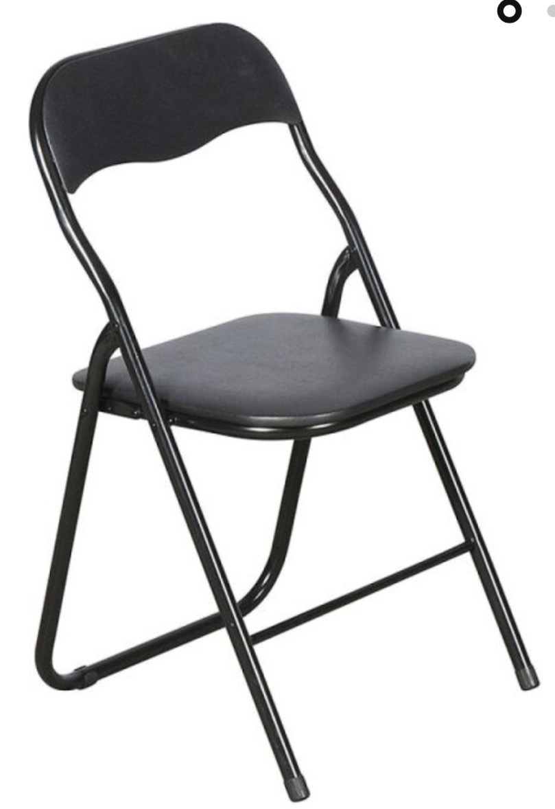 Fällbara stolar med dyna 30 st