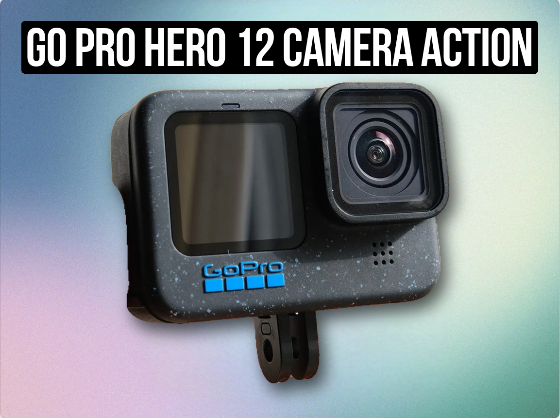Go pro hero 12 camera action + 128gb so card + 2x batteries + accessories 