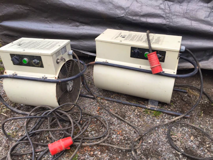 Byggfläktar 6000w och 9000w