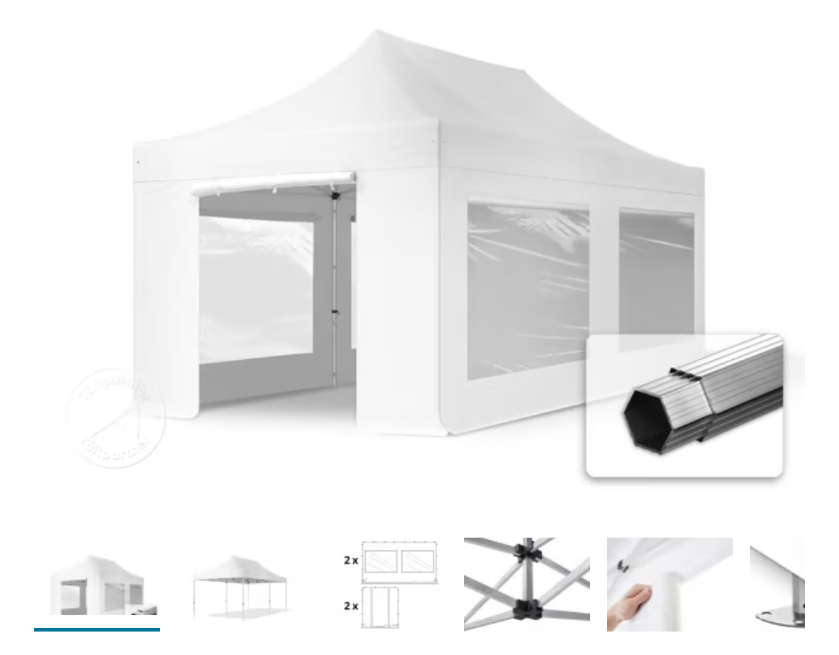 Partytält 3*6 m, snabbtält professional 