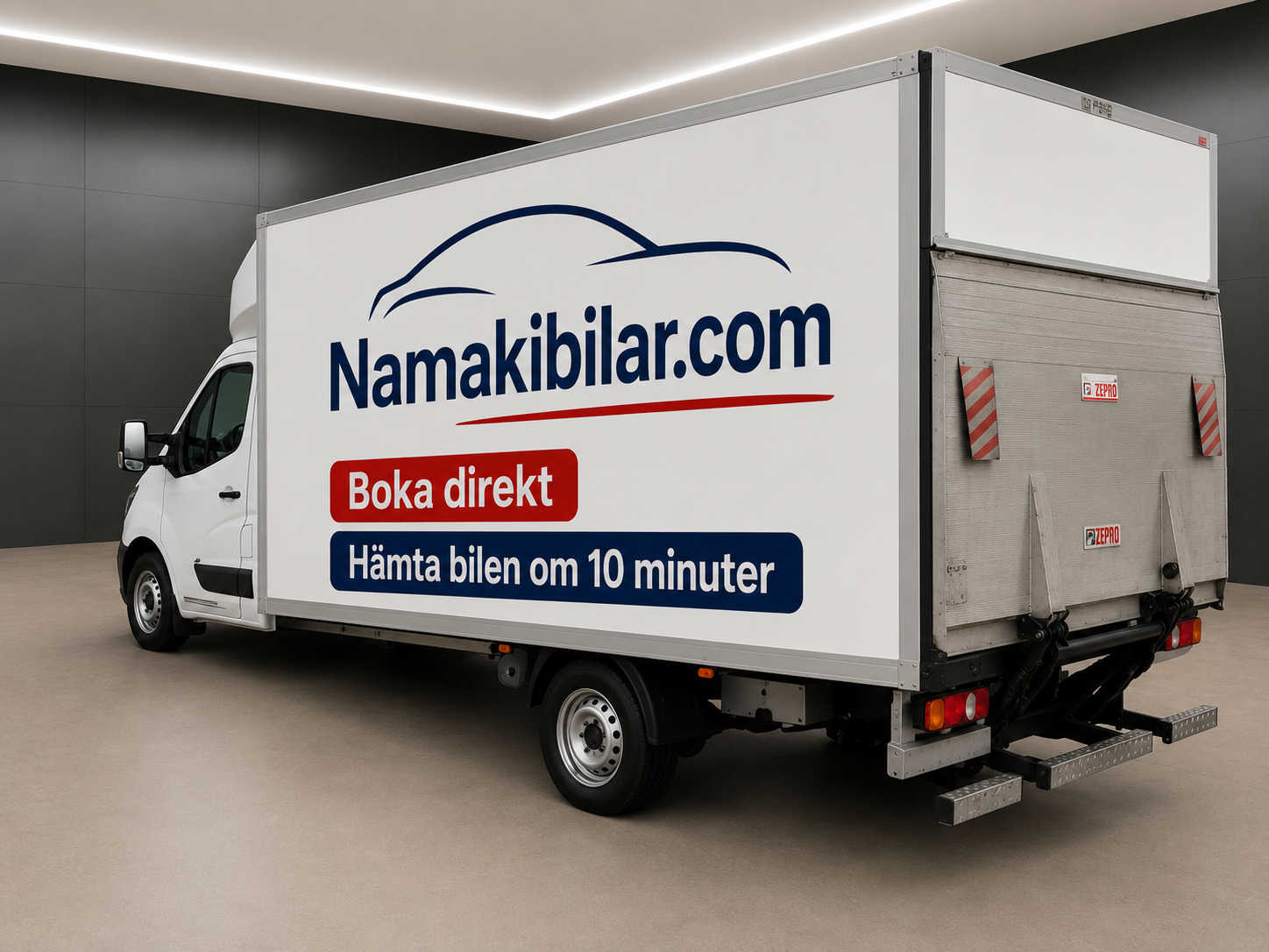 Lätt lastbil inkl 100km, automatväxellåda