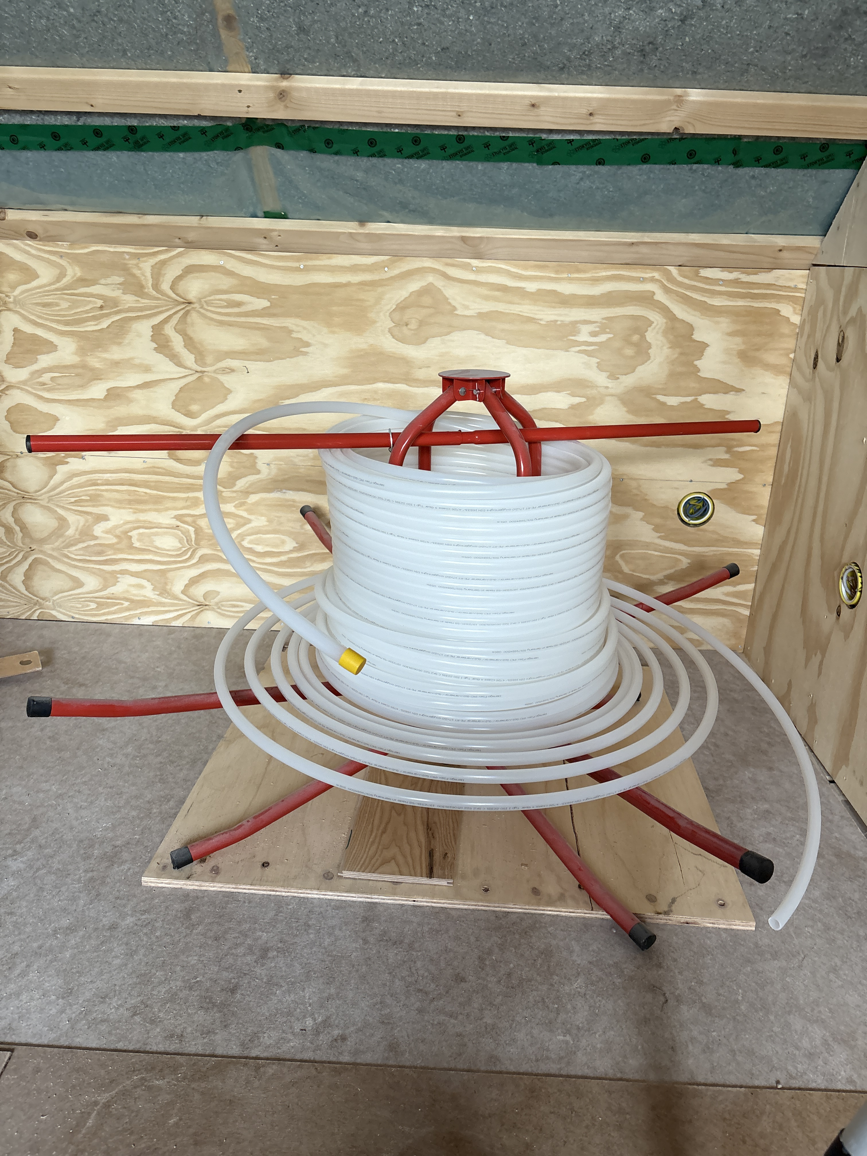 Slangvinda, rörvinda för golvvärmeslang eller liknande