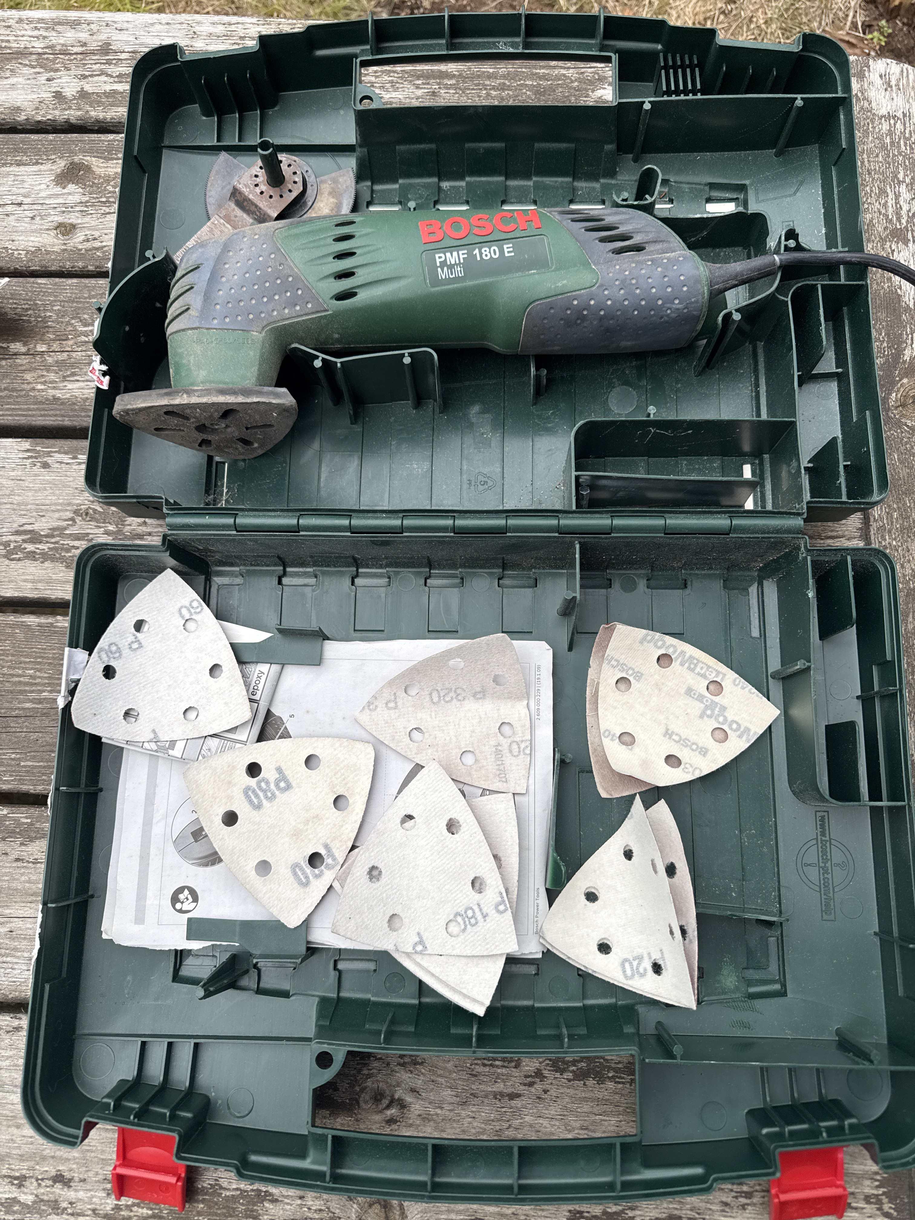Bosch pmf 180 e multi – oscillerende multiverktøy m/tilbehør