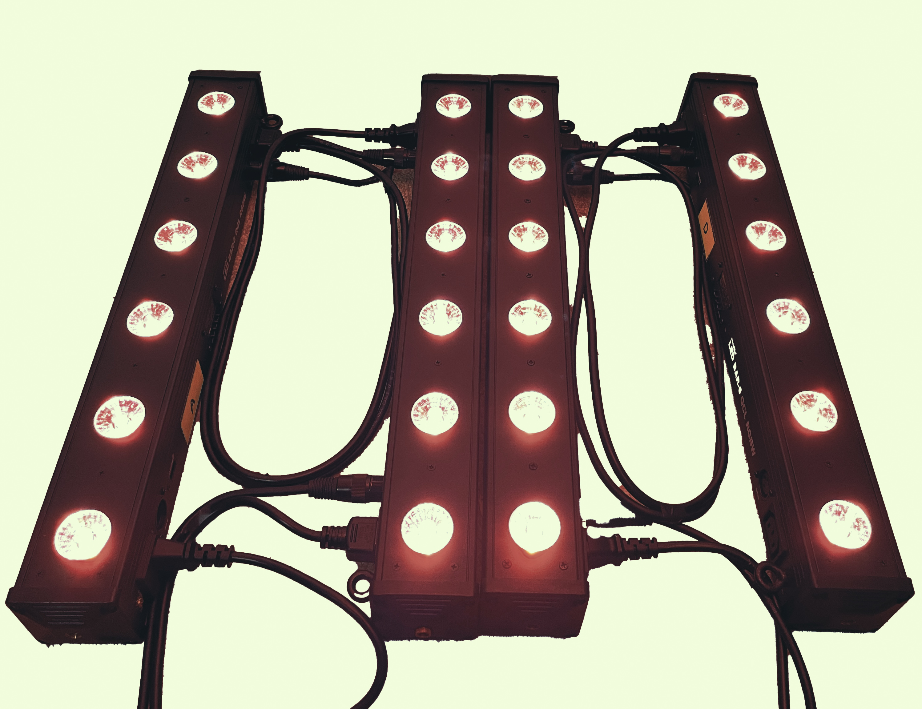 4 x eurolite led bar rgbw dmx lights