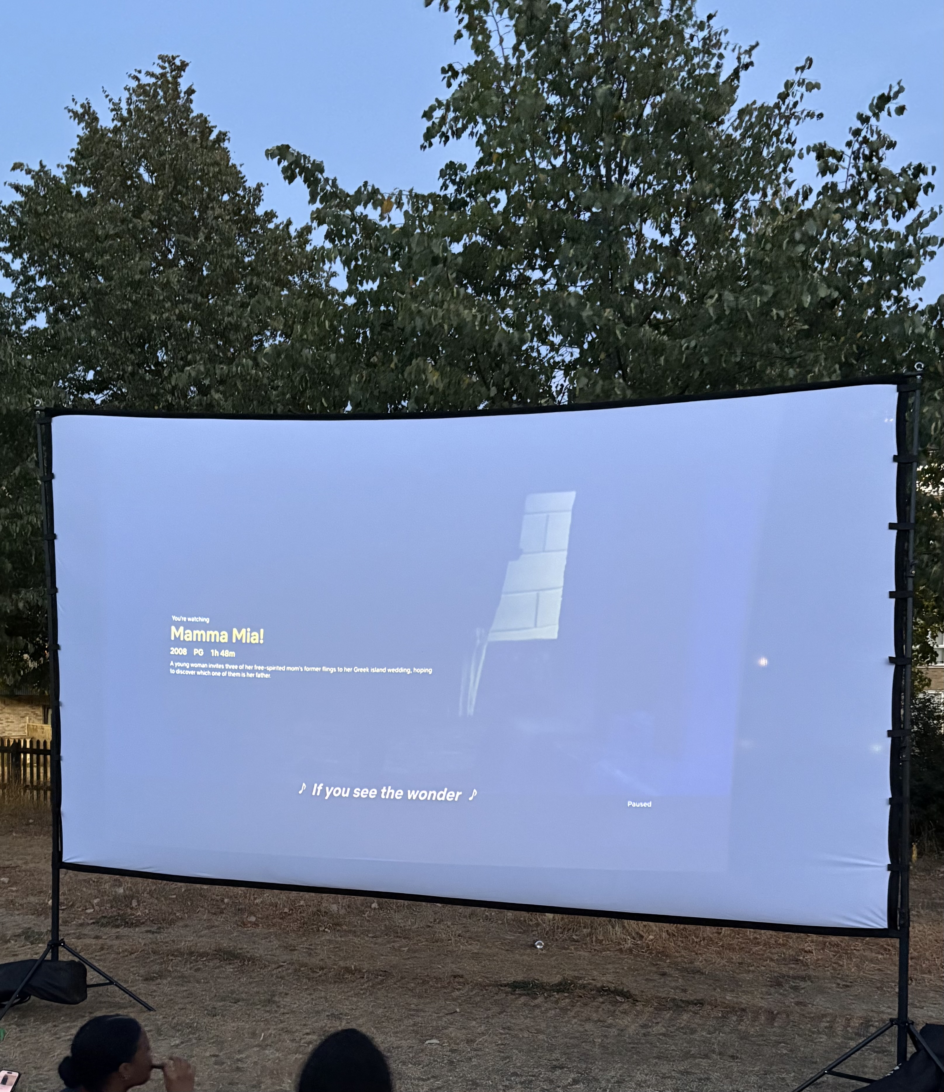 200 inch outdoor projector screen + stand