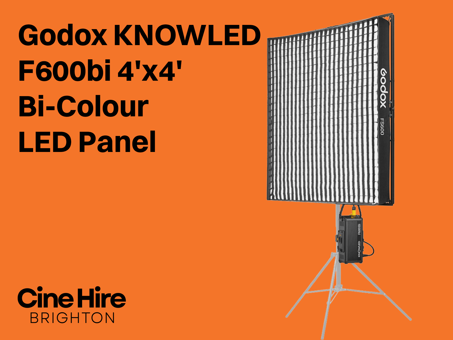  godox knowled f600bi 4'x4' bi-colour led panel