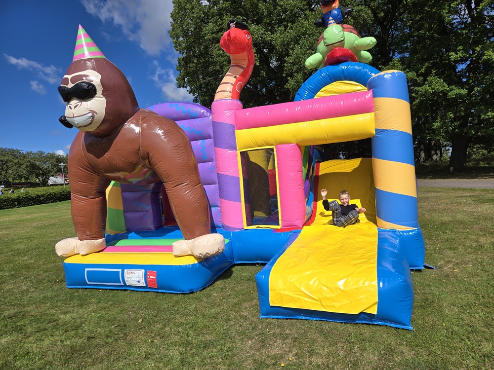 Hoppborg uthyres - gorilla borgen