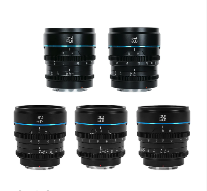 Sirui night walker cine 5 lens set (l mount)