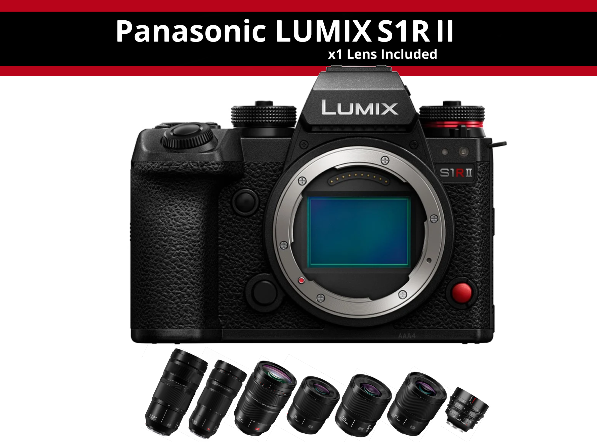 Panasonic lumix s1r ii + one panasonic lens